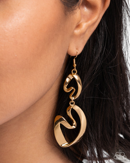 Abstract Angles - Gold
